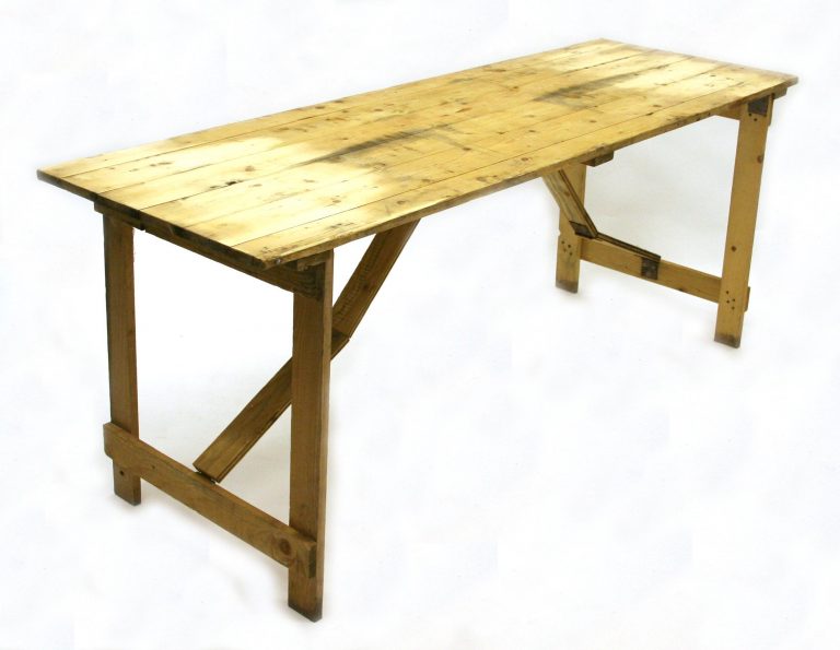 Rustic Wooden Trestle Table Hire