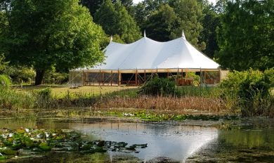 40ft x 80ft Celeste Traditional Pole Tent Marquee Hire